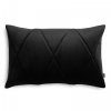 Schwarzes Set dekorativer Kissen Velvet + Glamour